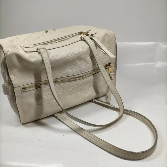 authentic LOUIS VUITTON White Monogram Empreinte Leather Inspiree Bag - Picture 6 of 16